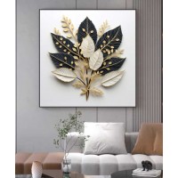 80*80 White Wall Crystal Painting With Led Light